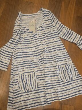 Apt. 9 Blue and White Striped Women’s Dress